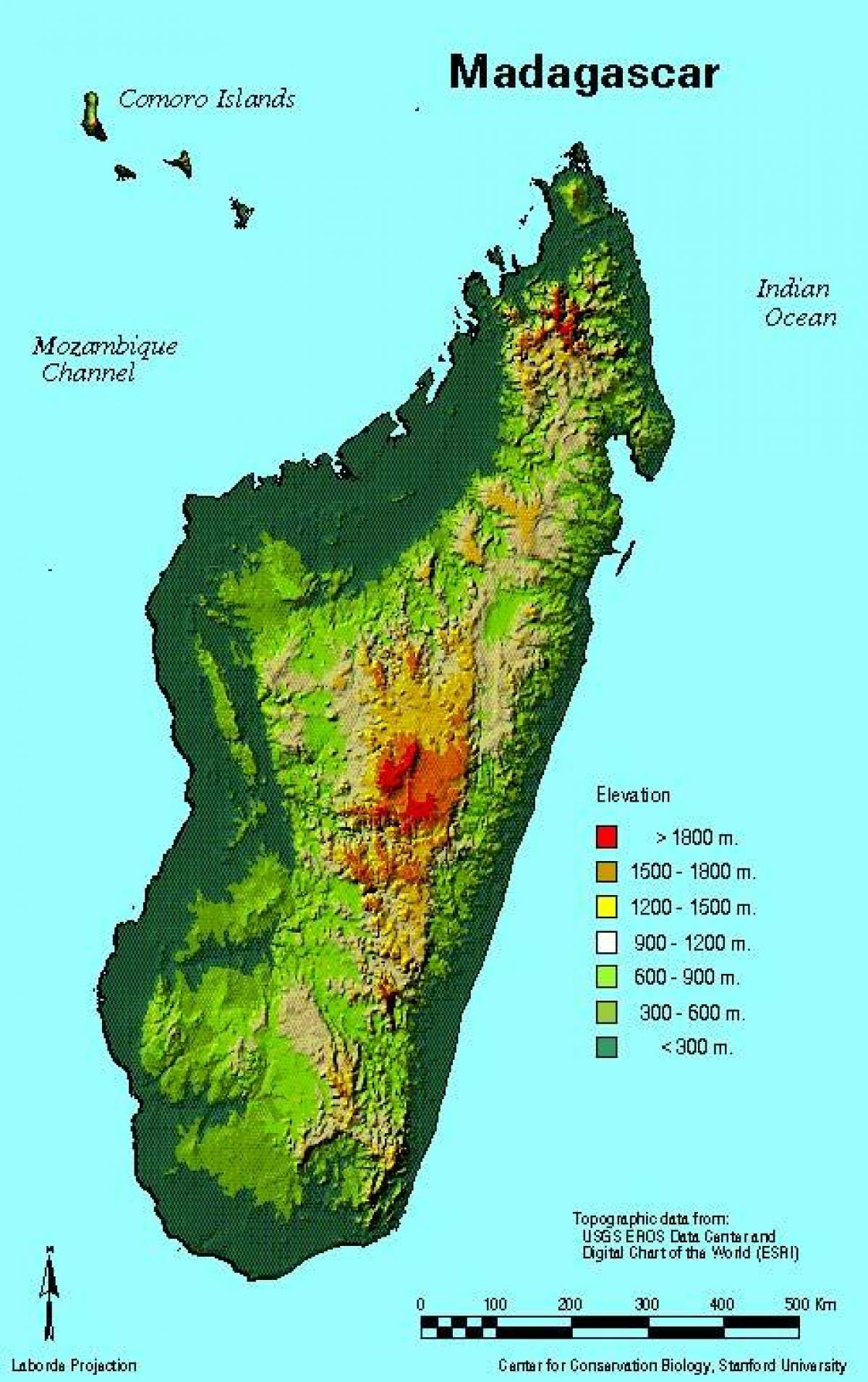 zemljevid Madagaskar geografija