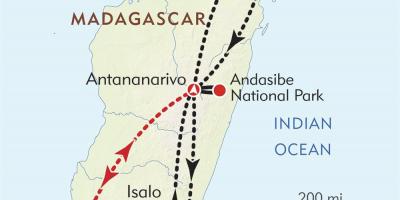 Antananarivo na Madagaskarju zemljevid