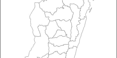 Madagaskar zemljevid oris