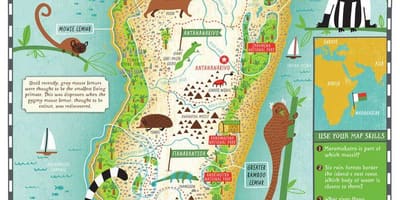 Zemljevid Madagaskar zemljevid za otroke